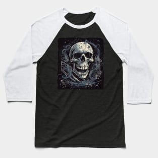 Haunted Skull Baseball T-Shirt